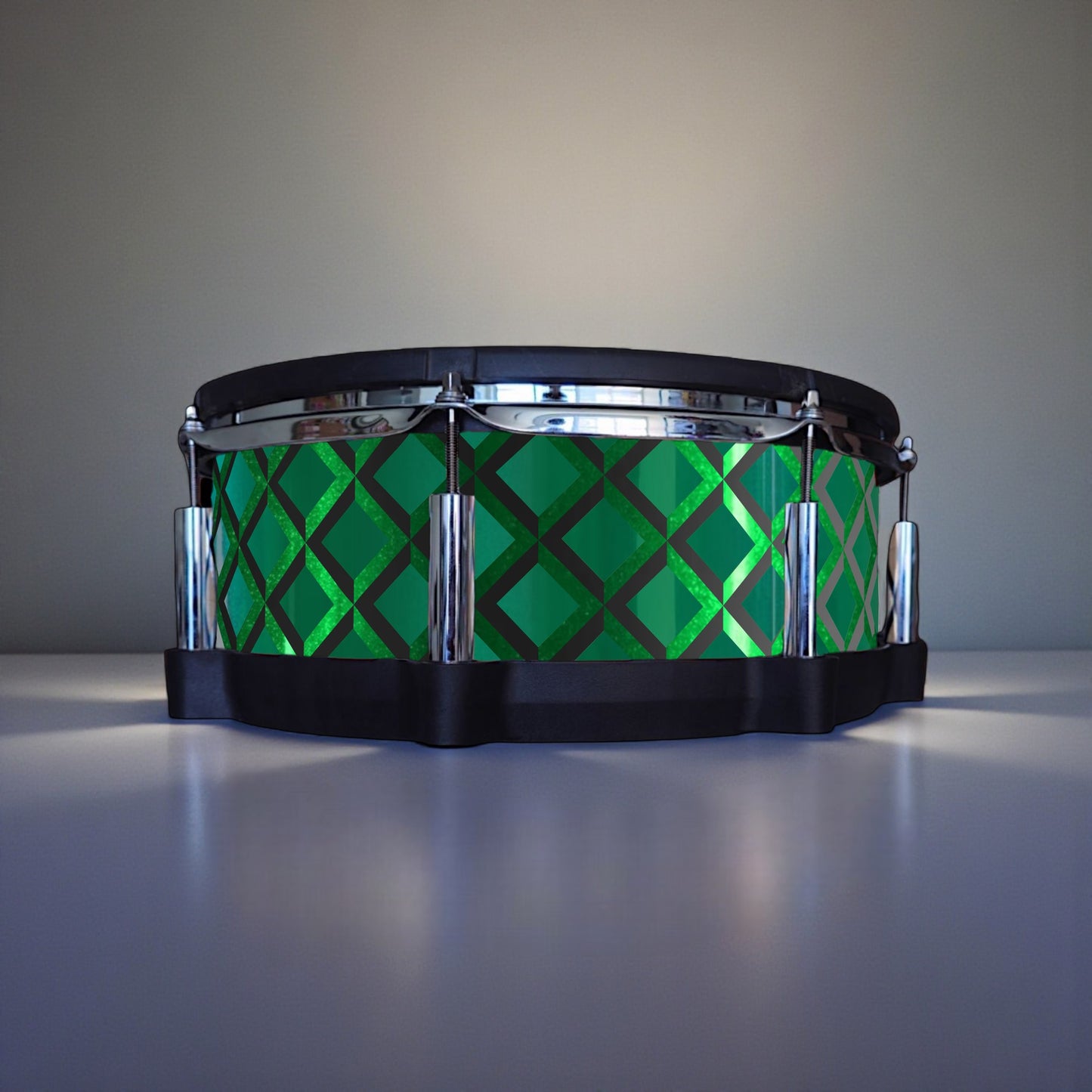 3D Tile Drum Wrap (Black Base)