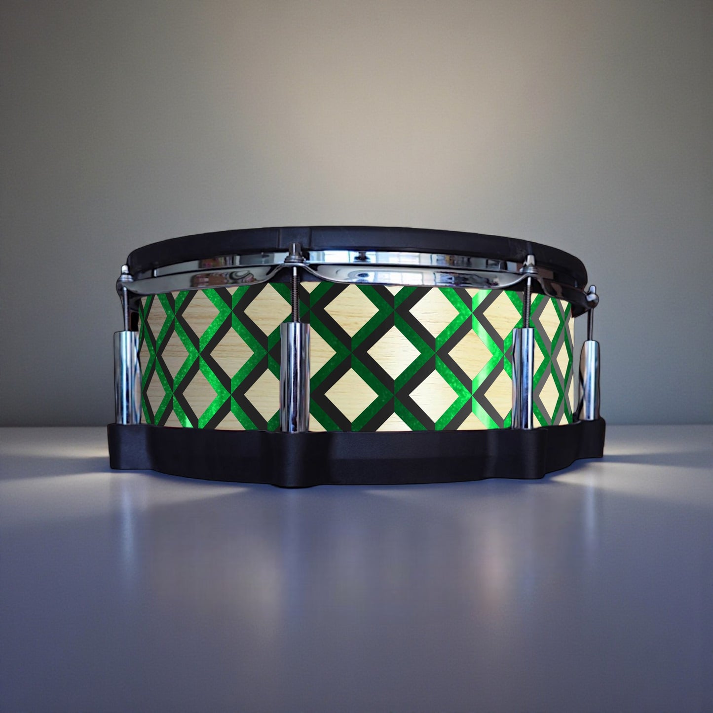 3D Tile Drum Wrap (Black Base)