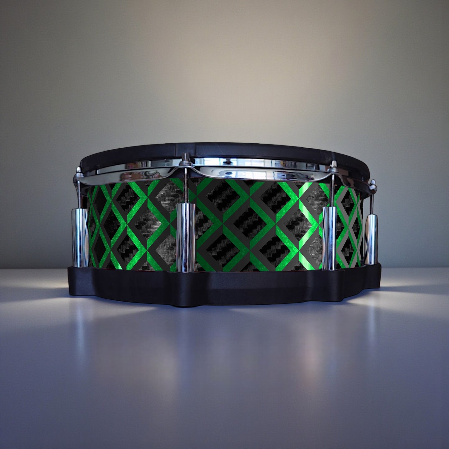 3D Tile Drum Wrap (Black Base)