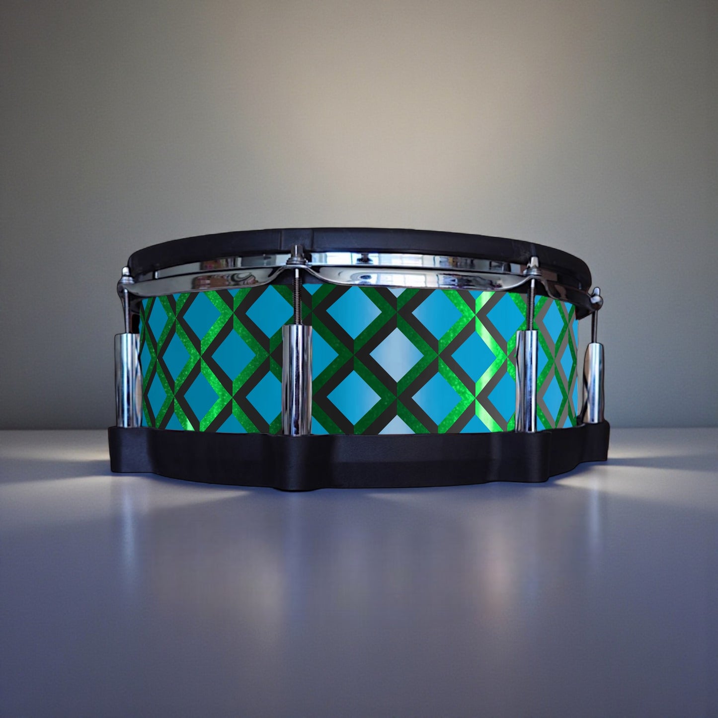 3D Tile Drum Wrap (Black Base)
