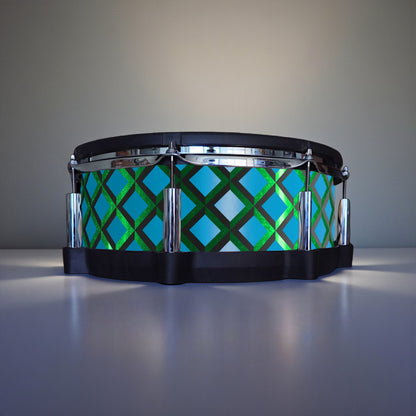 3D Tile Drum Wrap (Black Base)