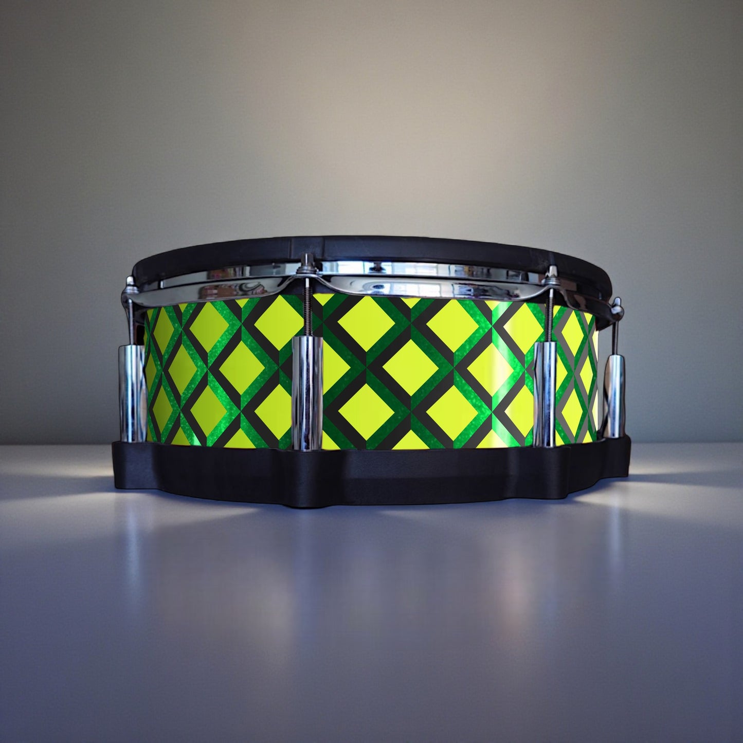 3D Tile Drum Wrap (Black Base)