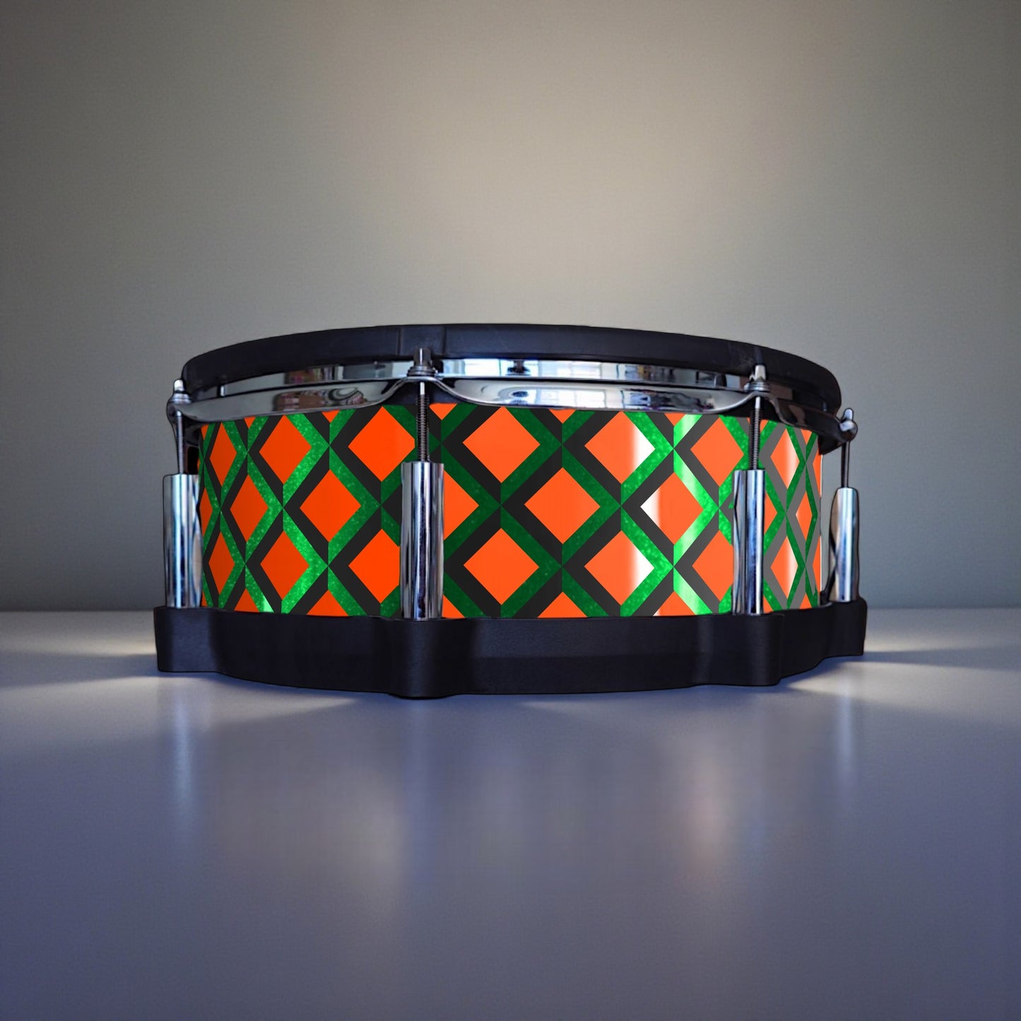 3D Tile Drum Wrap (Black Base)