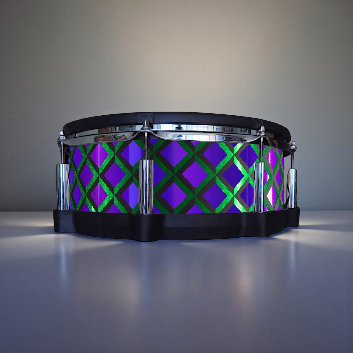 3D Tile Drum Wrap (Black Base)