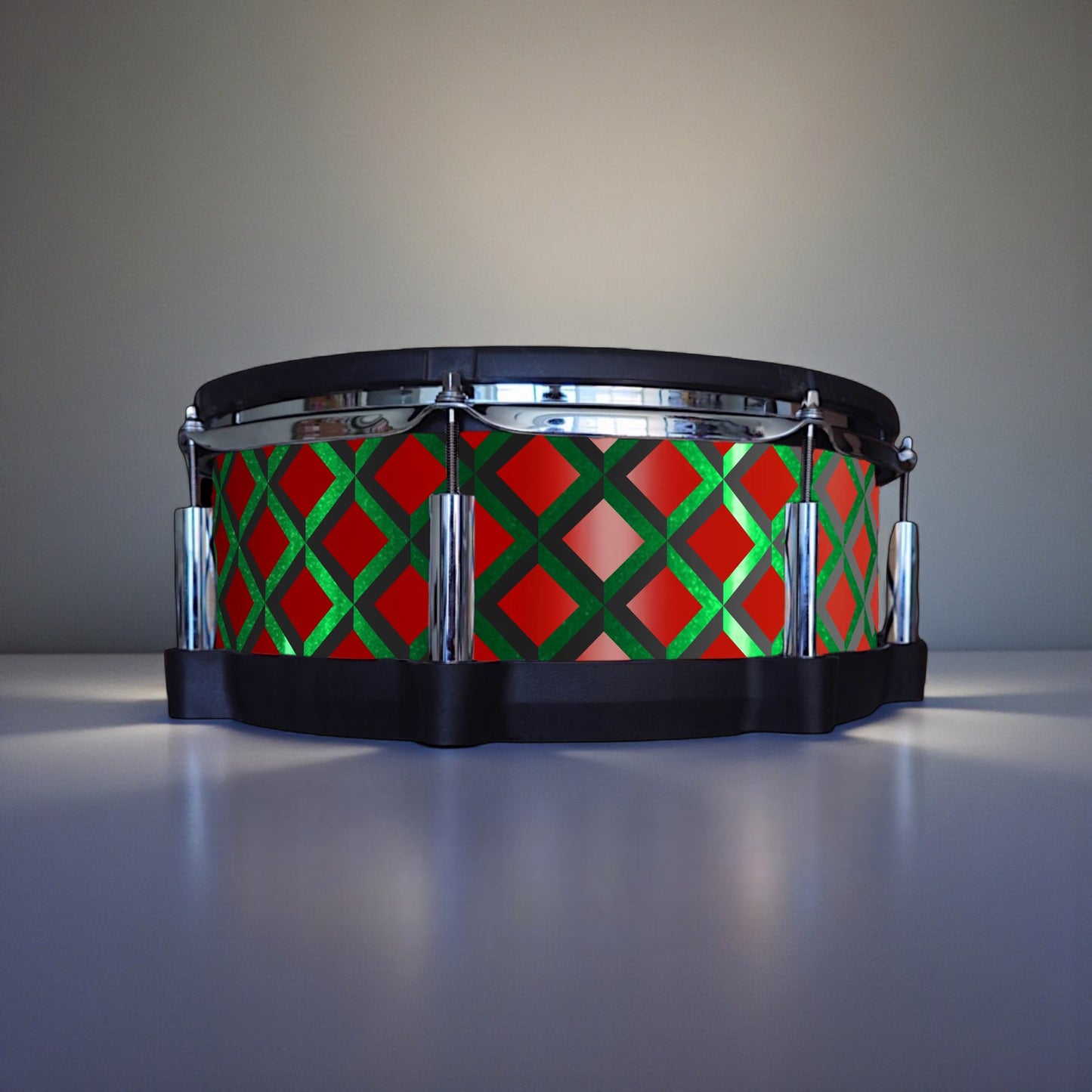 3D Tile Drum Wrap (Black Base)