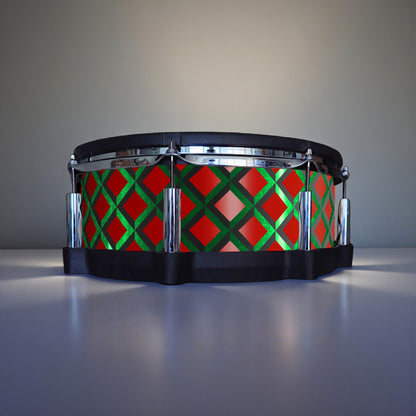 3D Tile Drum Wrap (Black Base)