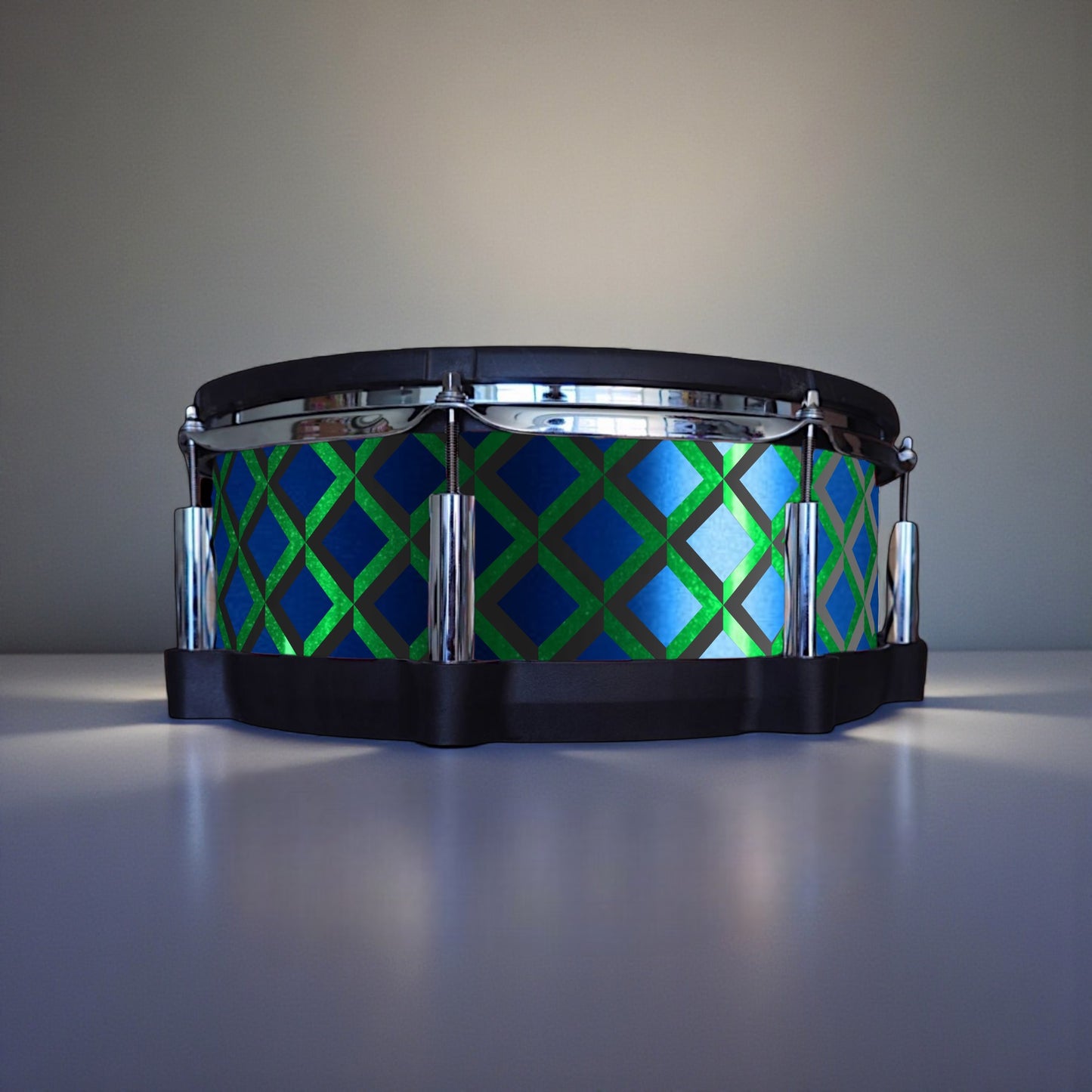 3D Tile Drum Wrap (Black Base)