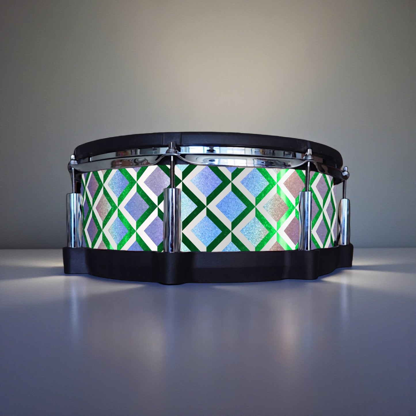 3D Tile Drum Wrap (White Base)