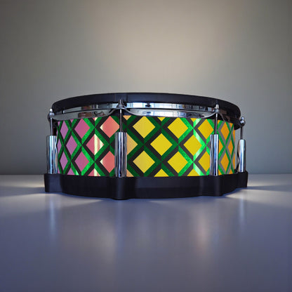 3D Tile Drum Wrap (Black Base)
