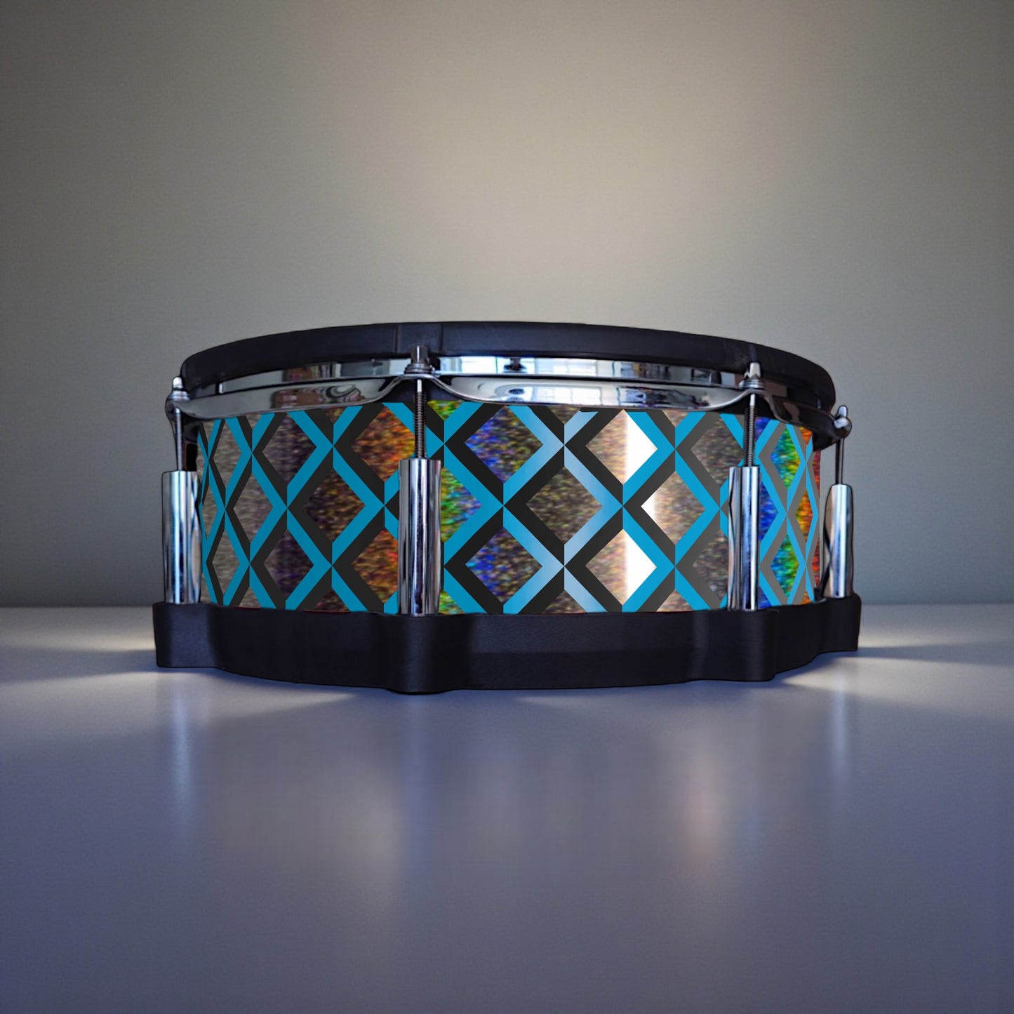 3D Tile Drum Wrap (Black Base)