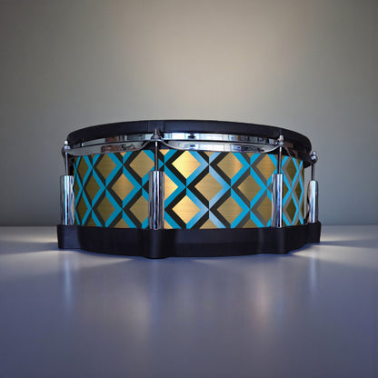 3D Tile Drum Wrap (Black Base)