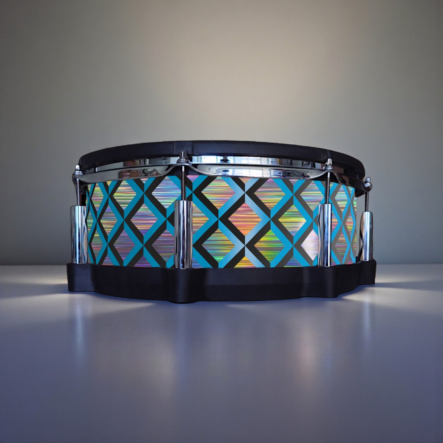 3D Tile Drum Wrap (Black Base)