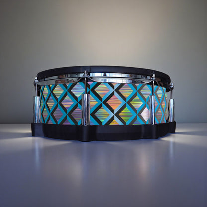 3D Tile Drum Wrap (Black Base)