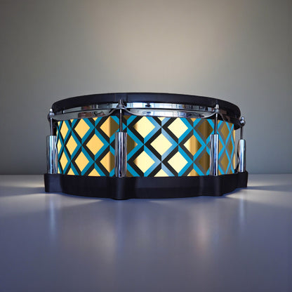 3D Tile Drum Wrap (Black Base)
