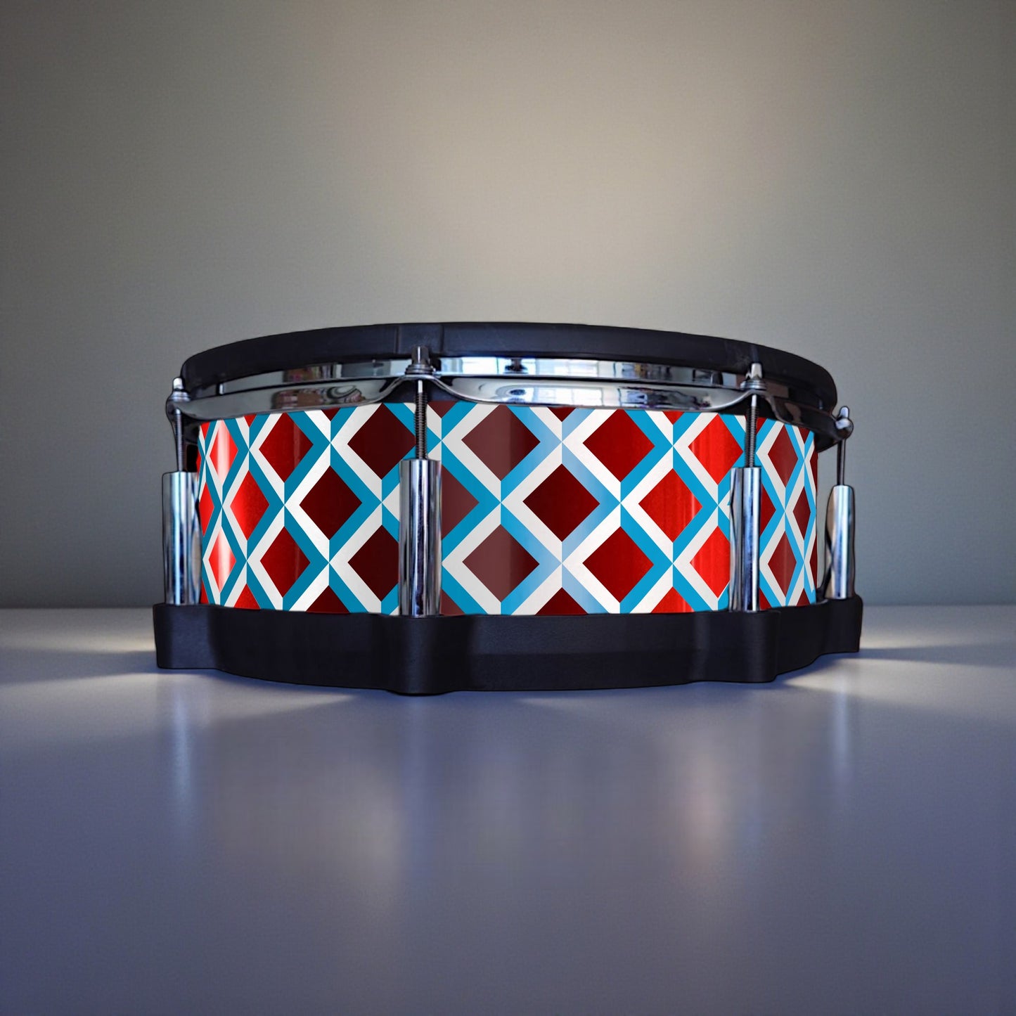 3D Tile Drum Wrap (White Base)