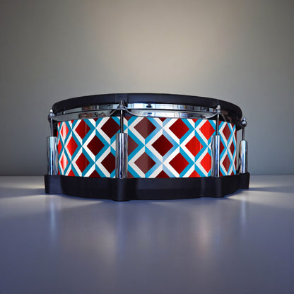 3D Tile Drum Wrap (White Base)