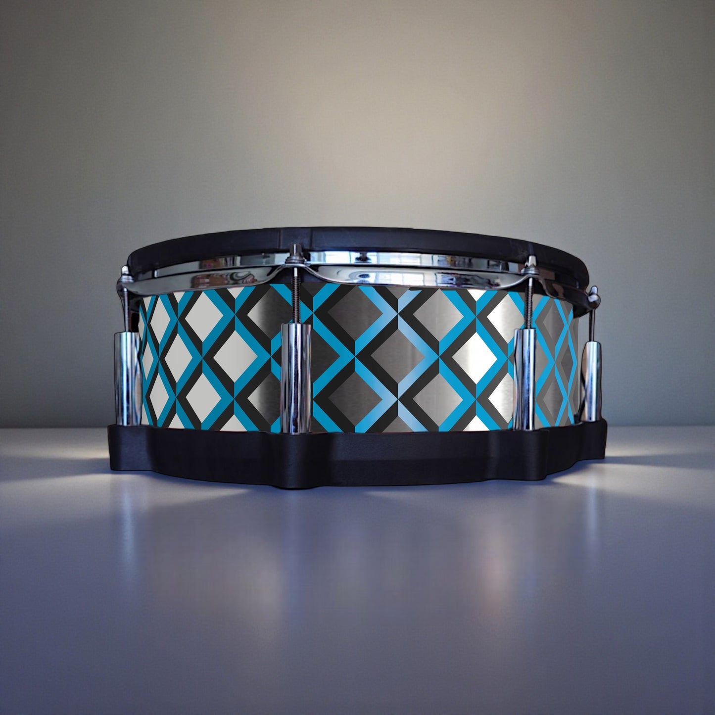 3D Tile Drum Wrap (Black Base)