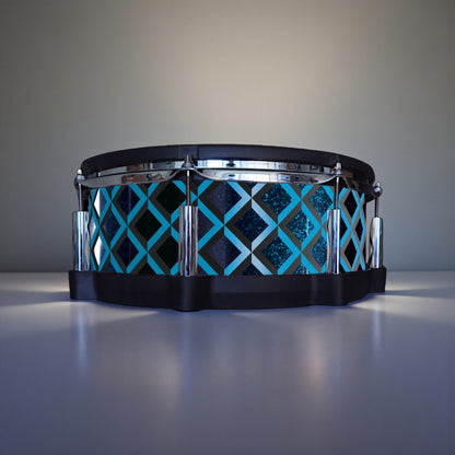 3D Tile Drum Wrap (Black Base)