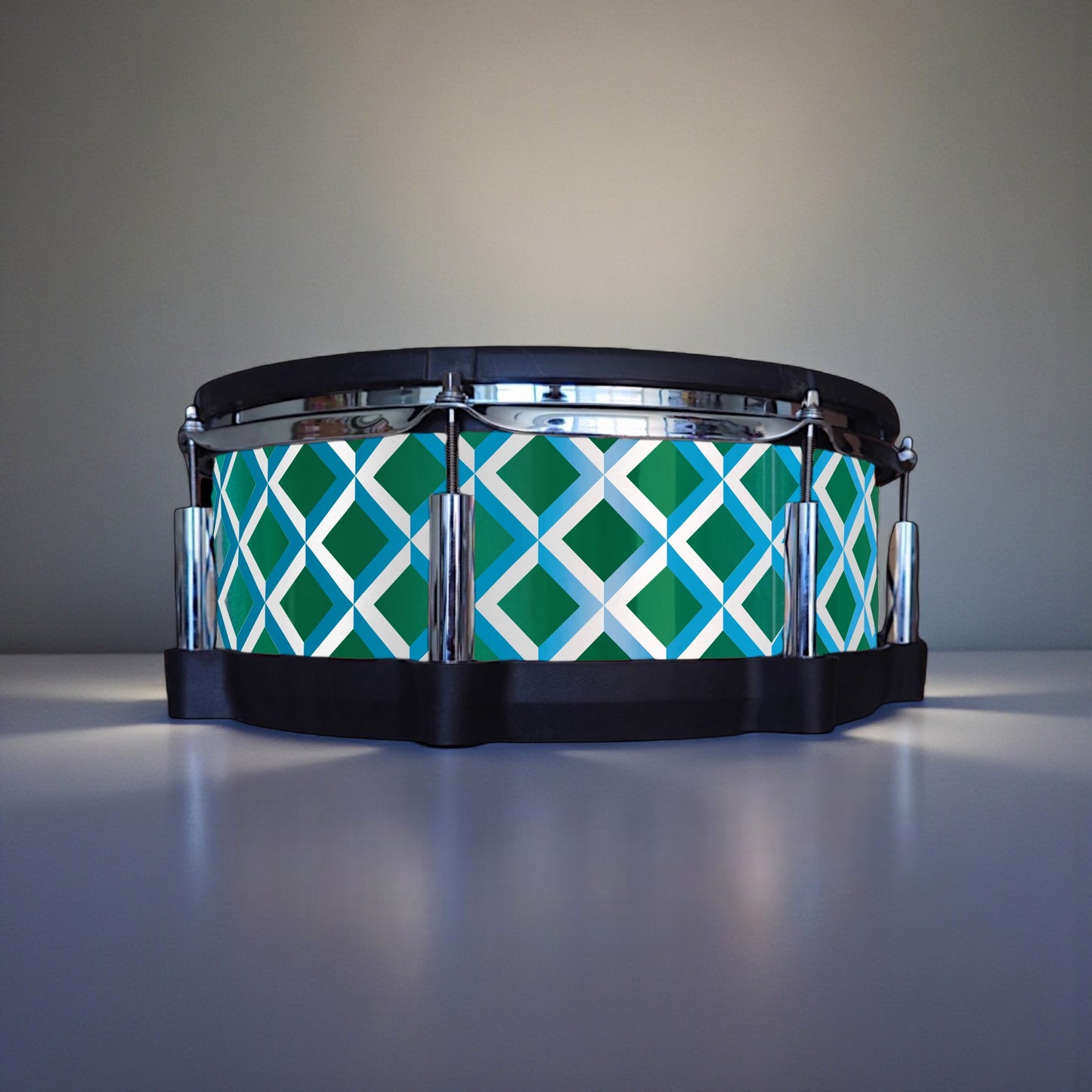 3D Tile Drum Wrap (White Base)