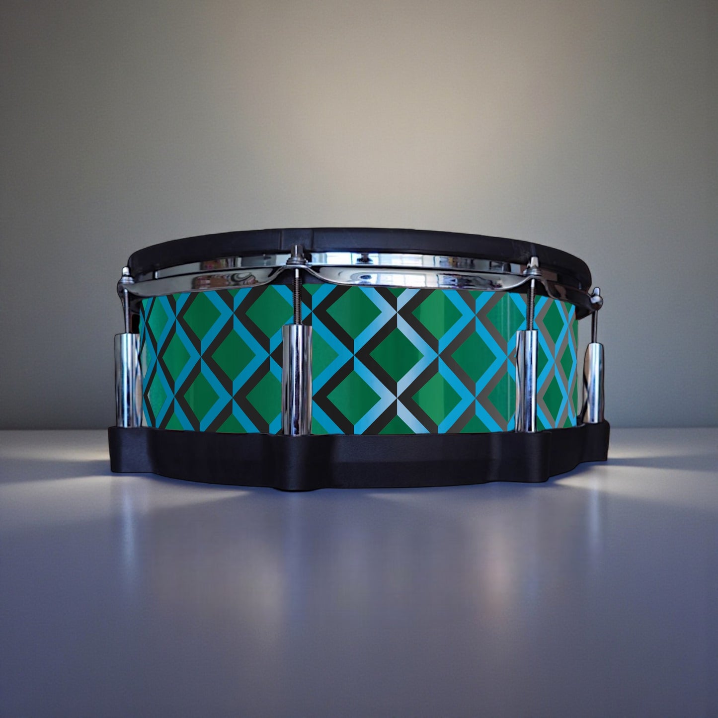 3D Tile Drum Wrap (Black Base)