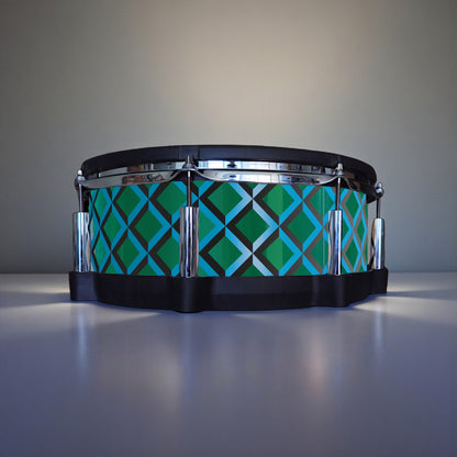 3D Tile Drum Wrap (Black Base)