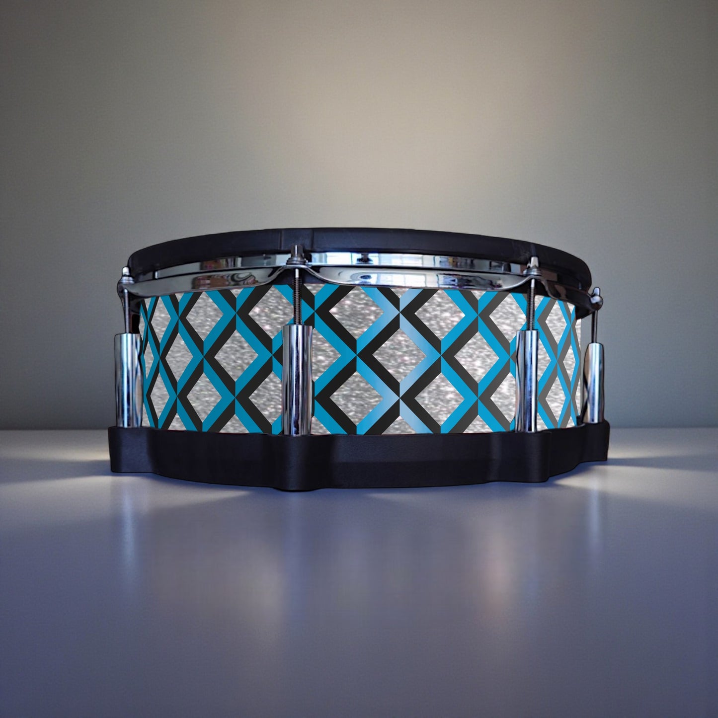 3D Tile Drum Wrap (Black Base)