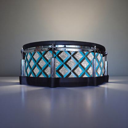3D Tile Drum Wrap (Black Base)