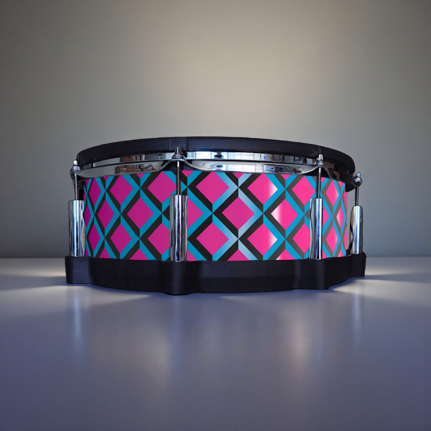 3D Tile Drum Wrap (Black Base)