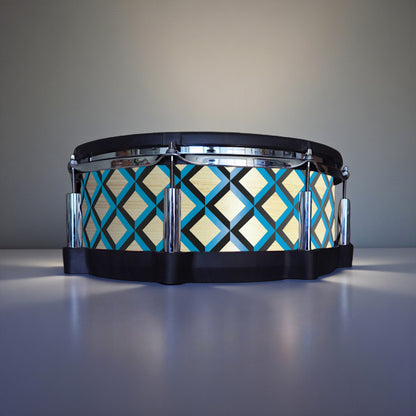 3D Tile Drum Wrap (Black Base)
