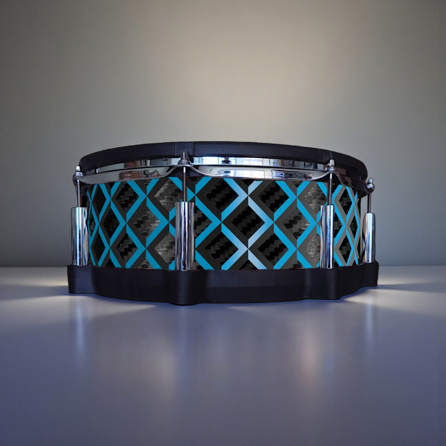 3D Tile Drum Wrap (Black Base)