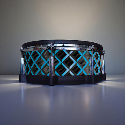 3D Tile Drum Wrap (Black Base)