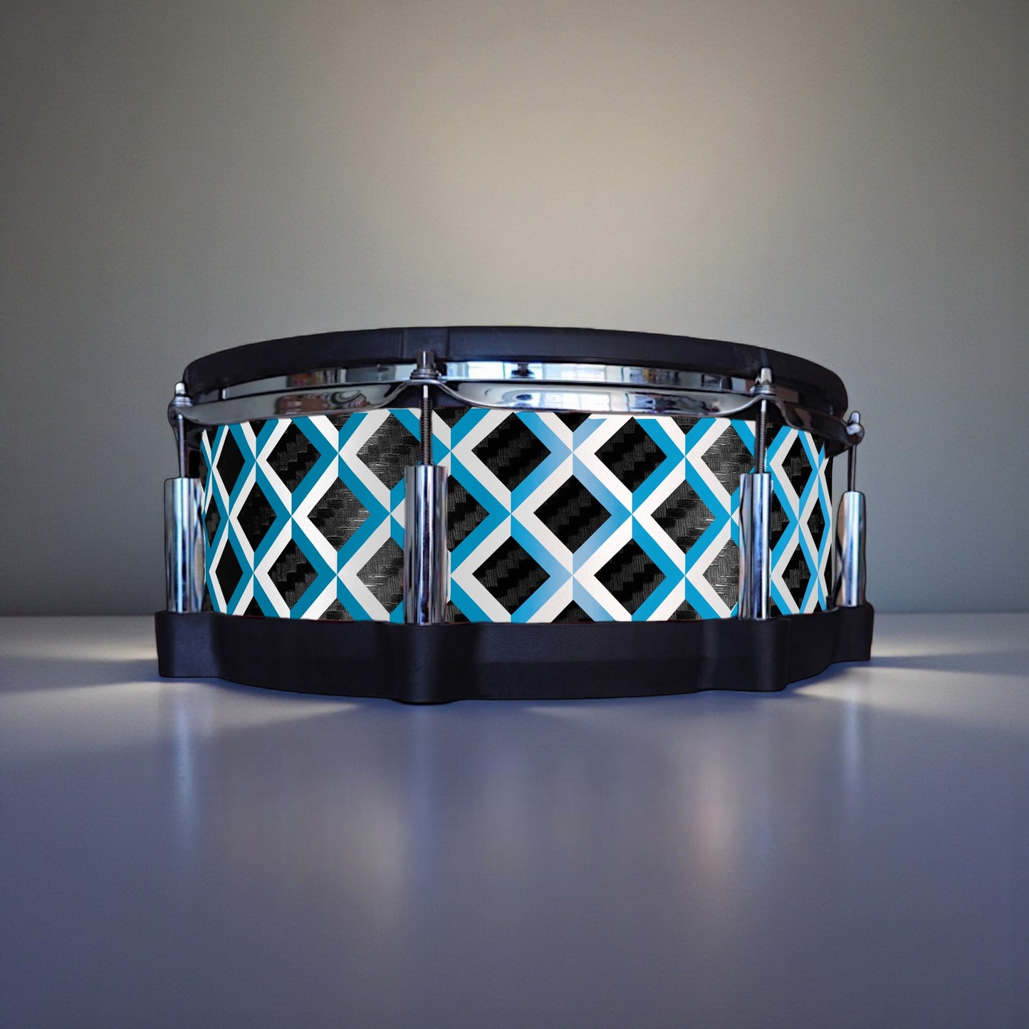 3D Tile Drum Wrap (White Base)