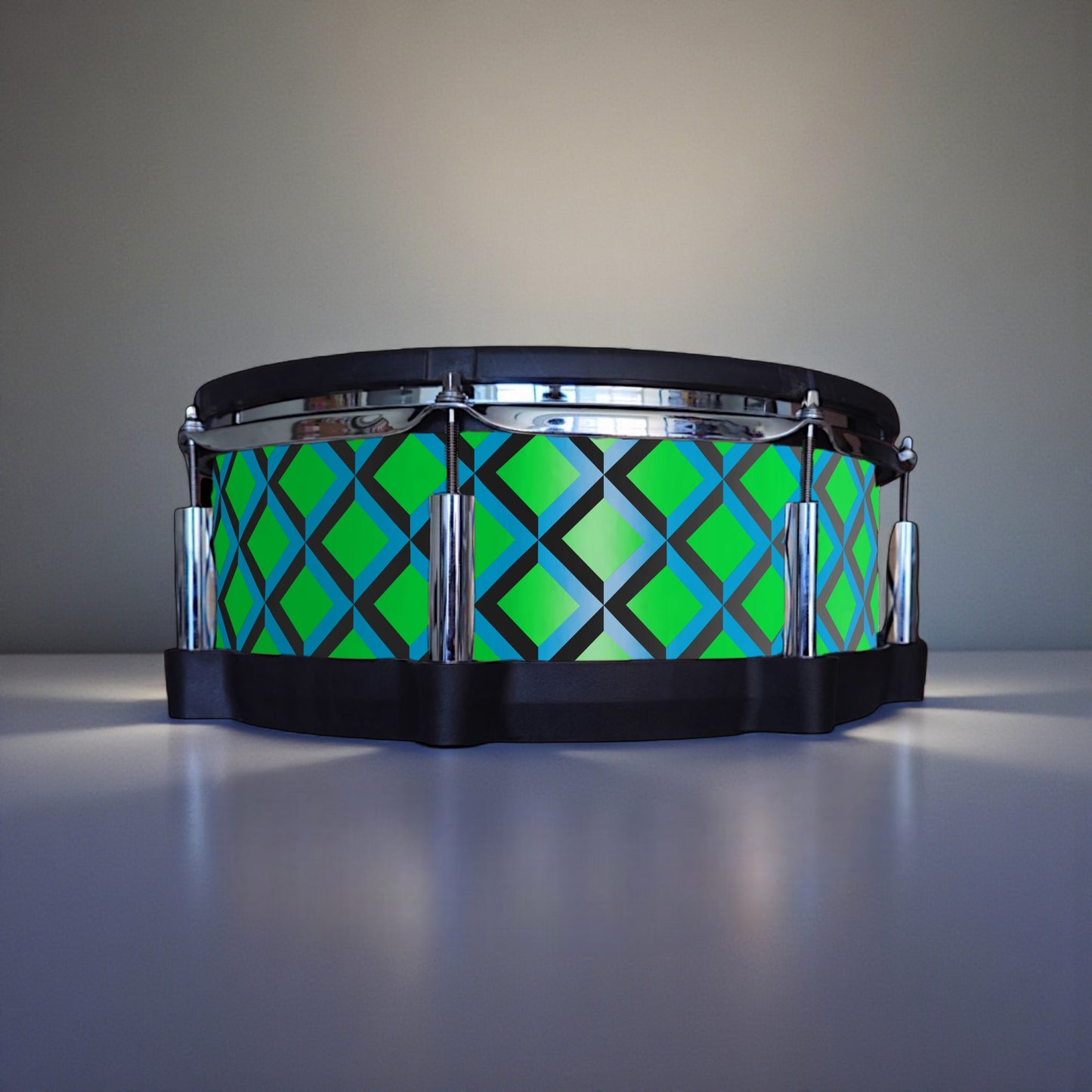 3D Tile Drum Wrap (Black Base)