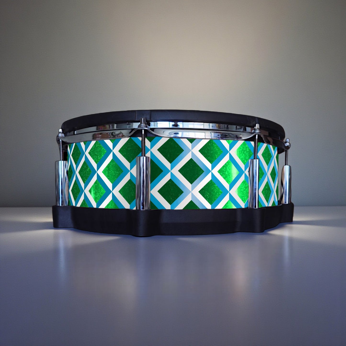 3D Tile Drum Wrap (White Base)