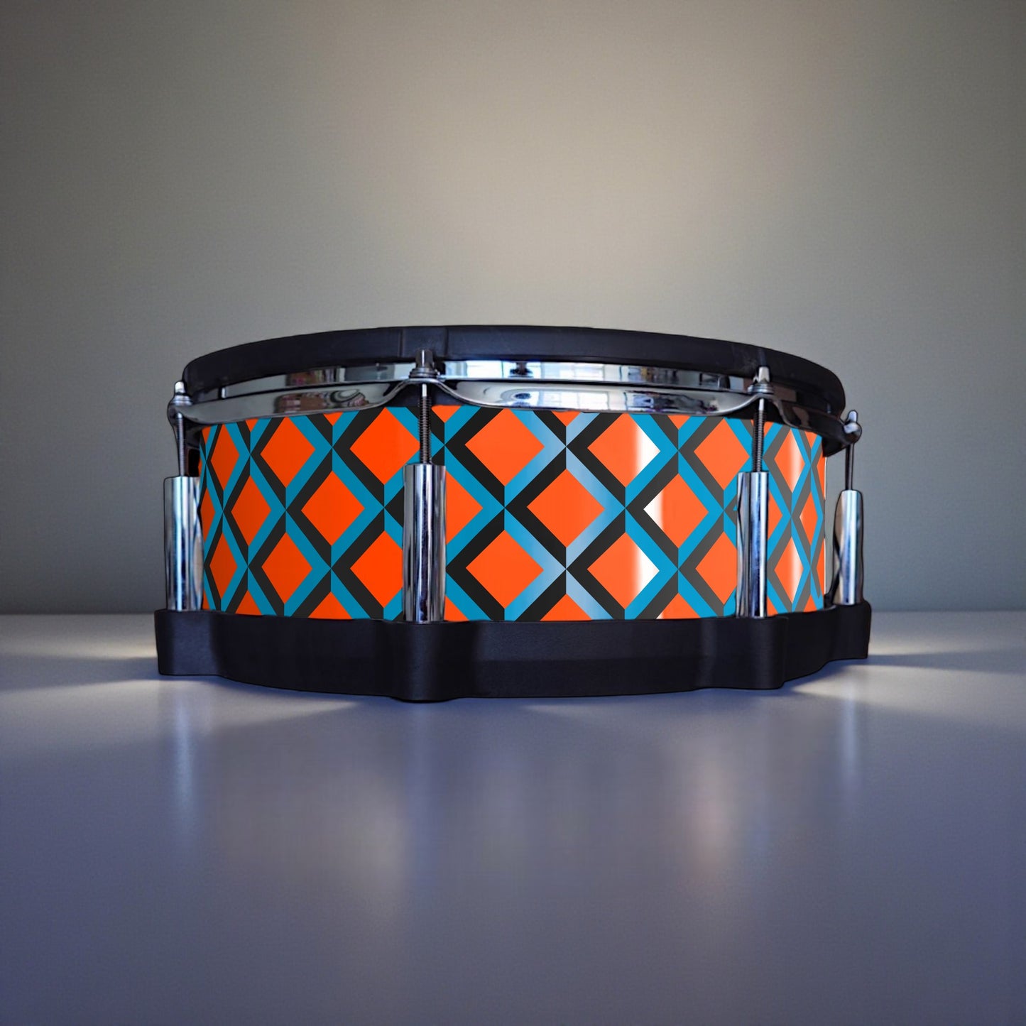 3D Tile Drum Wrap (Black Base)