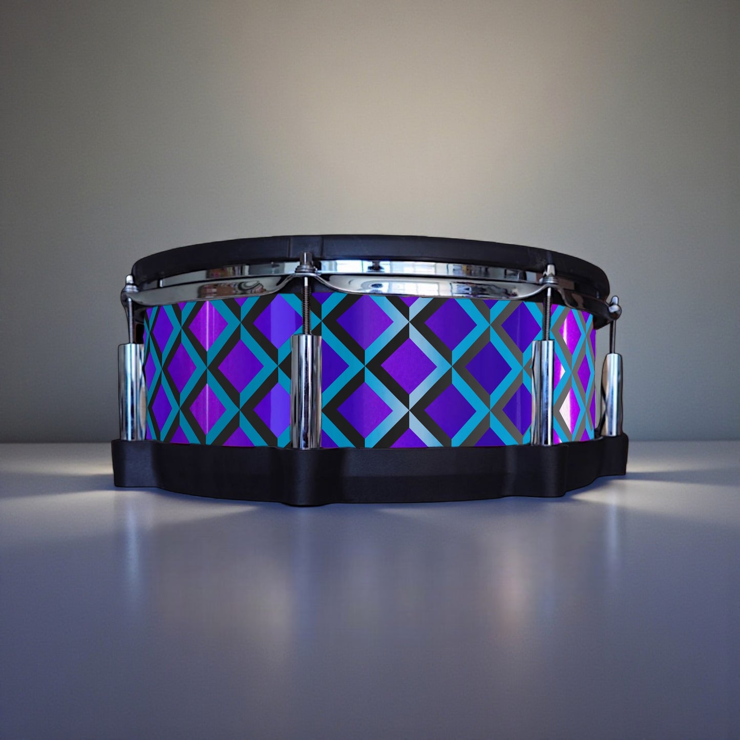 3D Tile Drum Wrap (Black Base)