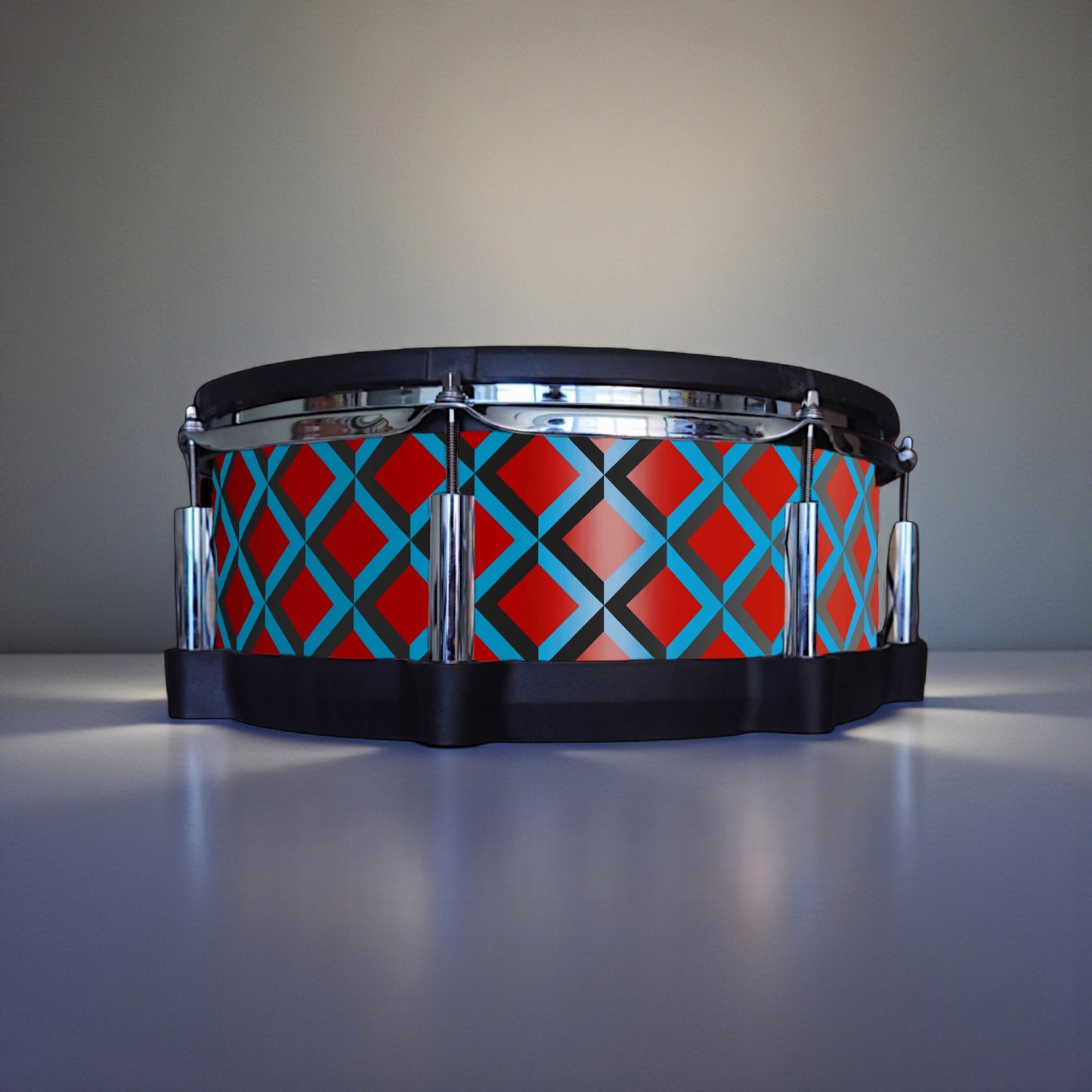 3D Tile Drum Wrap (Black Base)