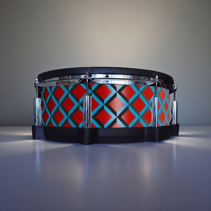 3D Tile Drum Wrap (Black Base)