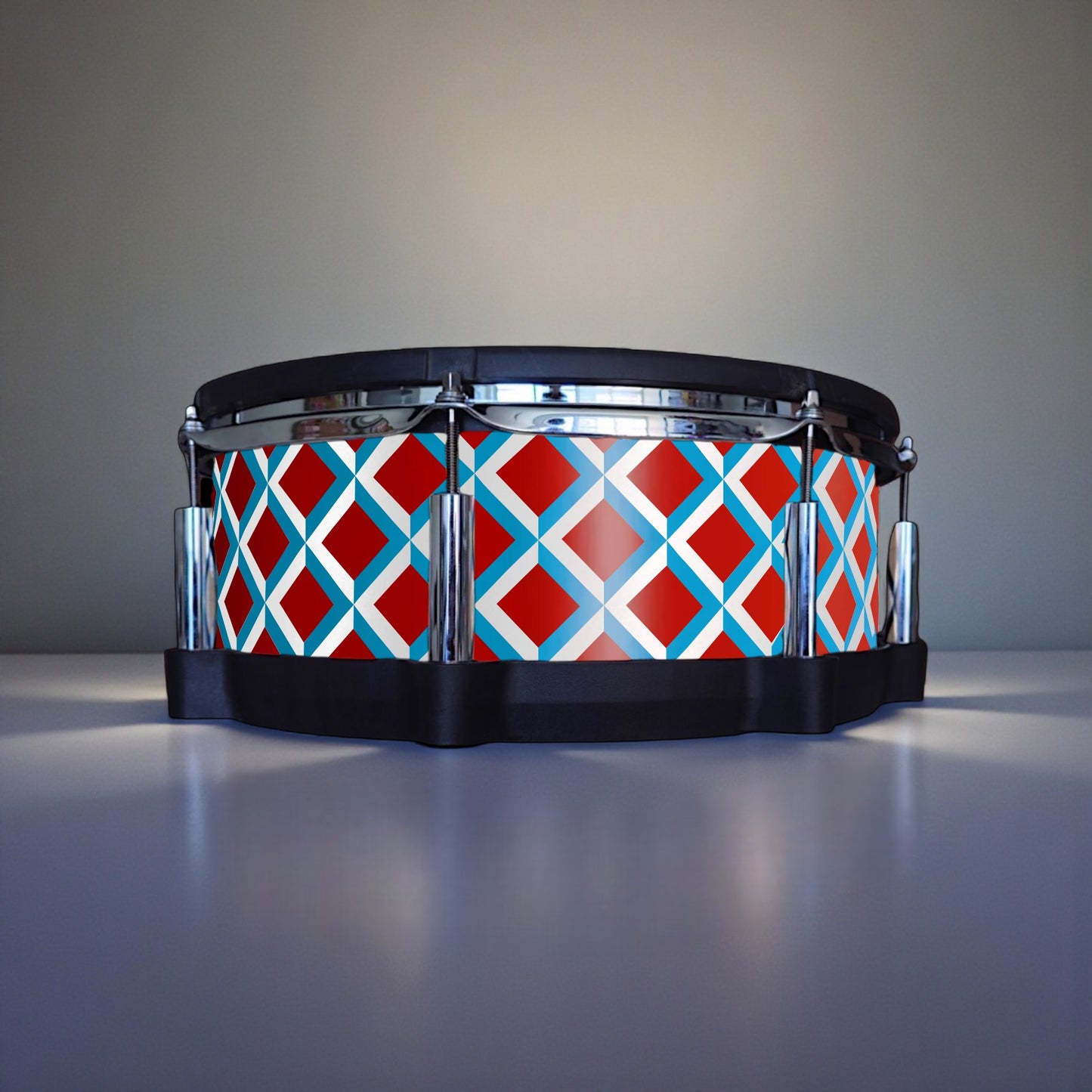 3D Tile Drum Wrap (White Base)