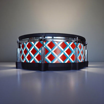 3D Tile Drum Wrap (White Base)