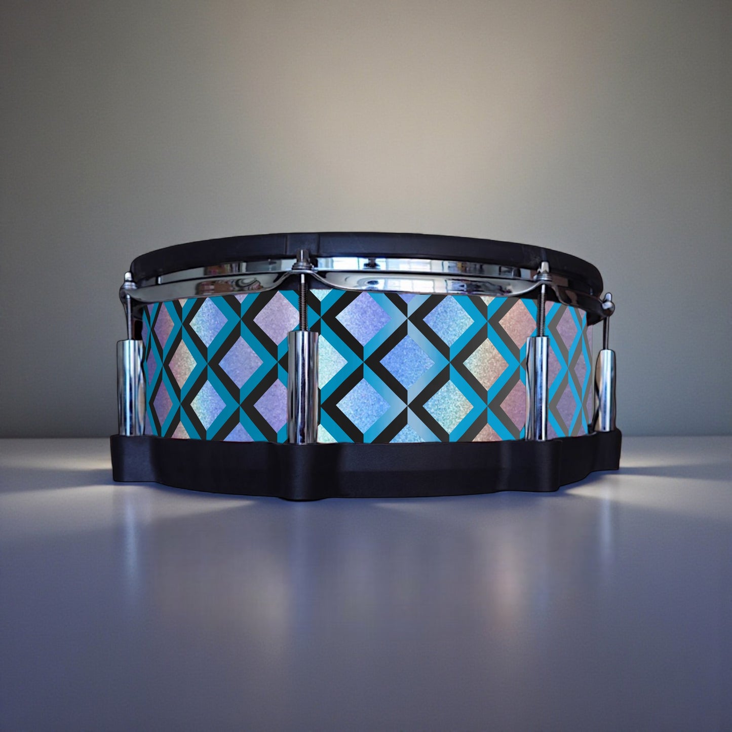 3D Tile Drum Wrap (Black Base)