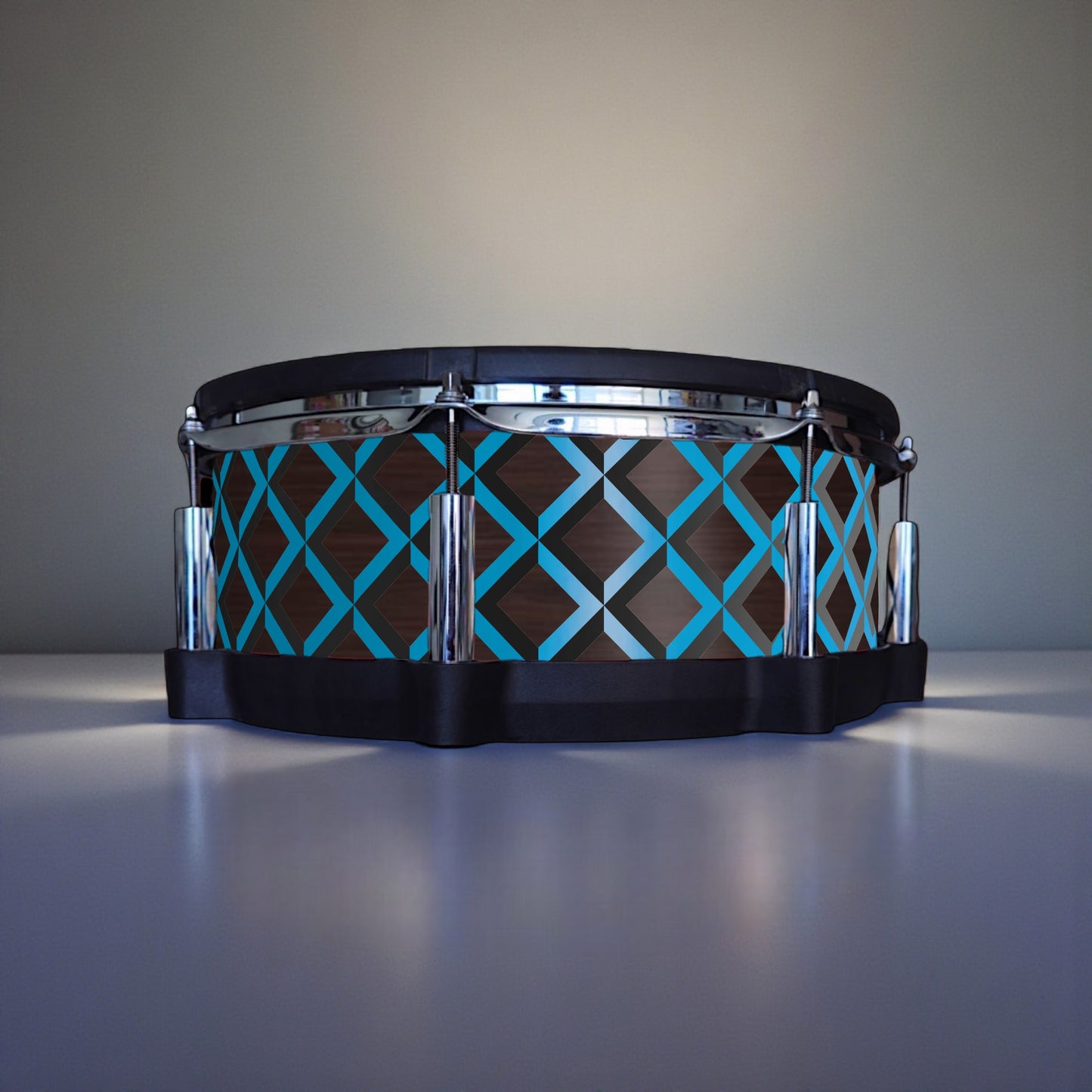3D Tile Drum Wrap (Black Base)