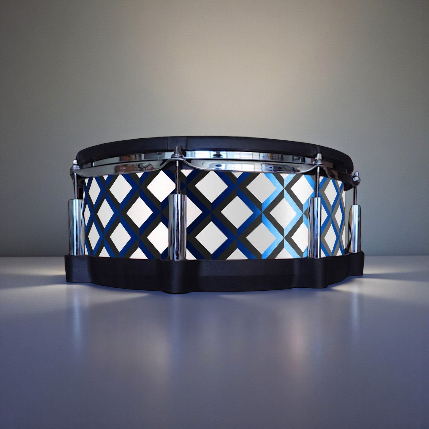 3D Tile Drum Wrap (Black Base)