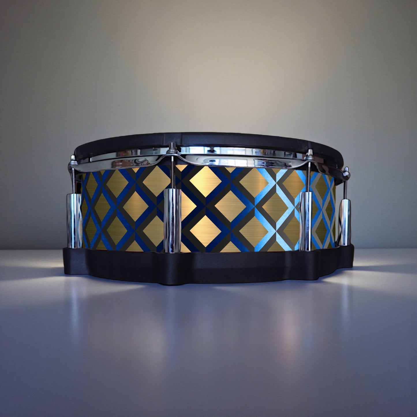 3D Tile Drum Wrap (Black Base)