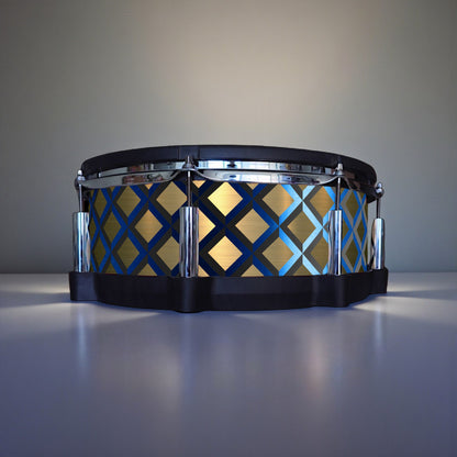 3D Tile Drum Wrap (Black Base)