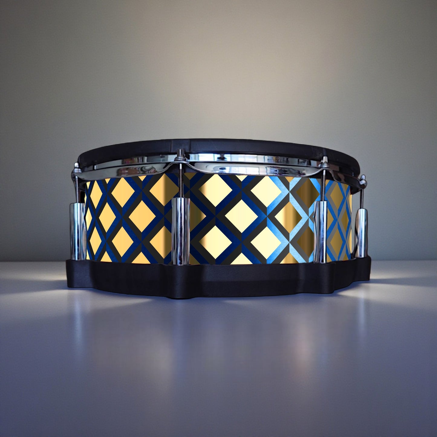 3D Tile Drum Wrap (Black Base)