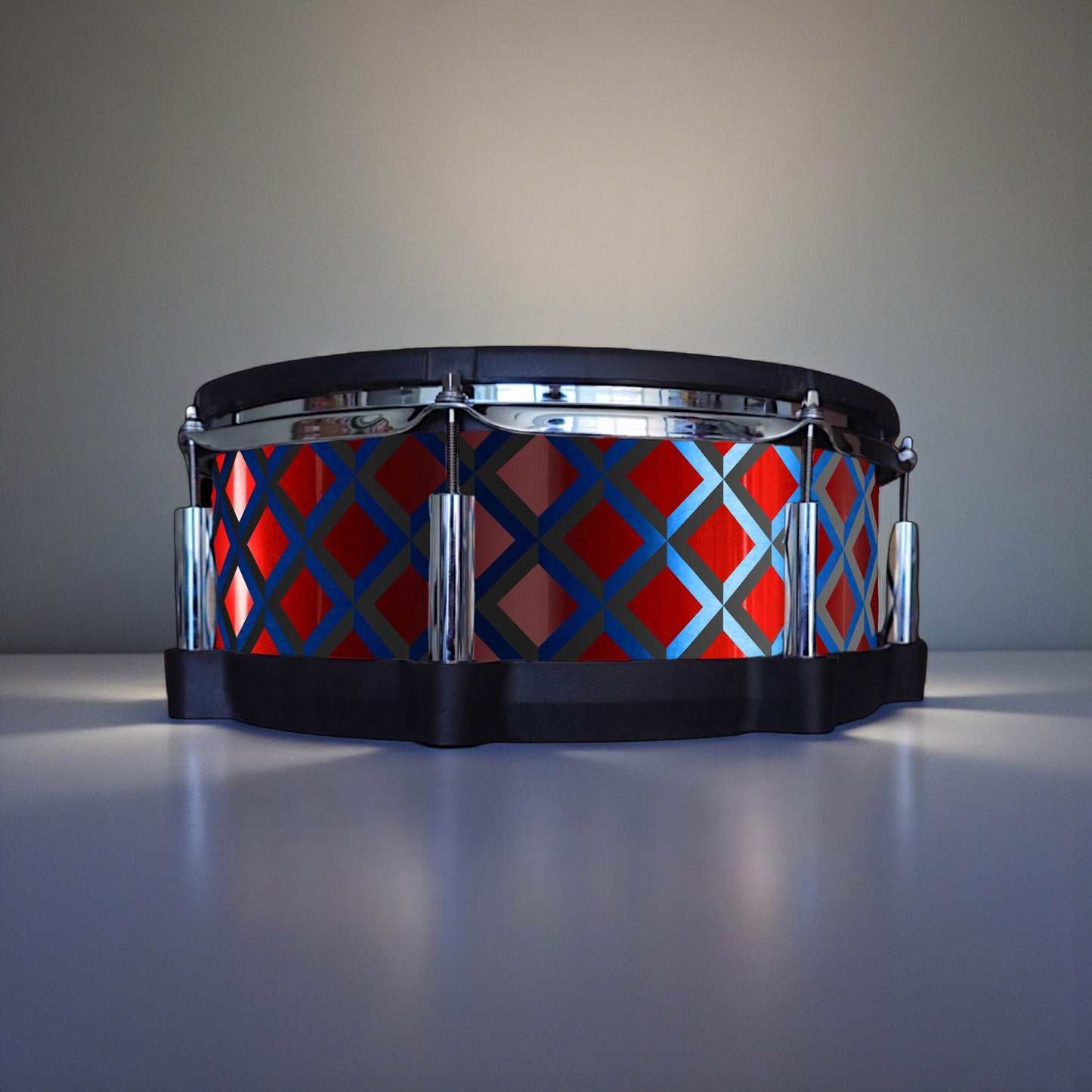 3D Tile Drum Wrap (Black Base)