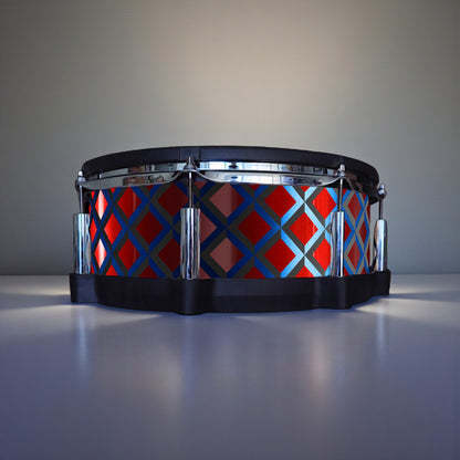3D Tile Drum Wrap (Black Base)