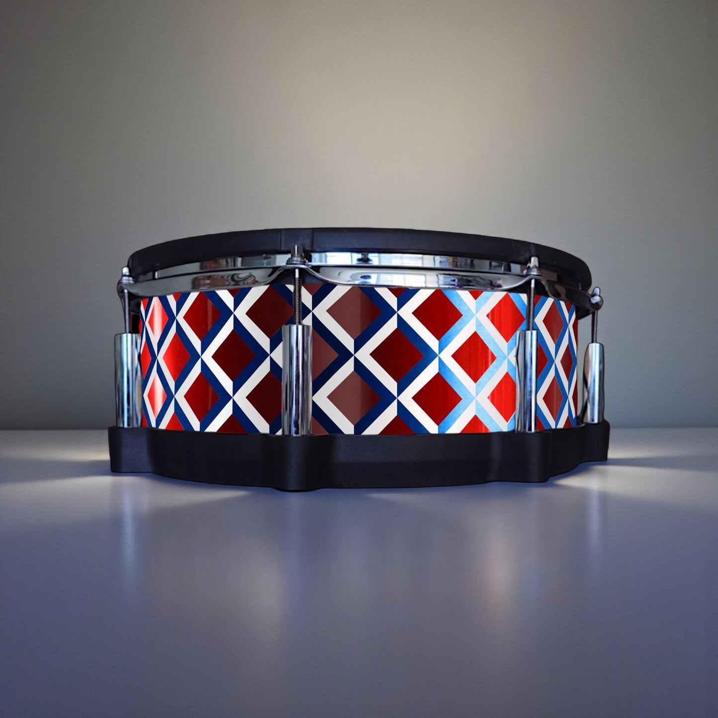 3D Tile Drum Wrap (White Base)