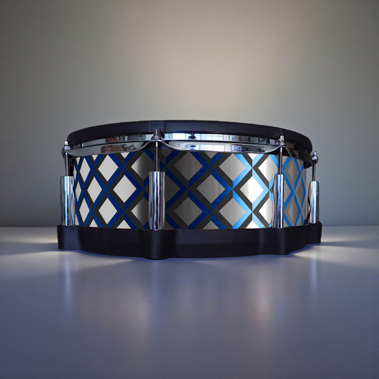 3D Tile Drum Wrap (Black Base)